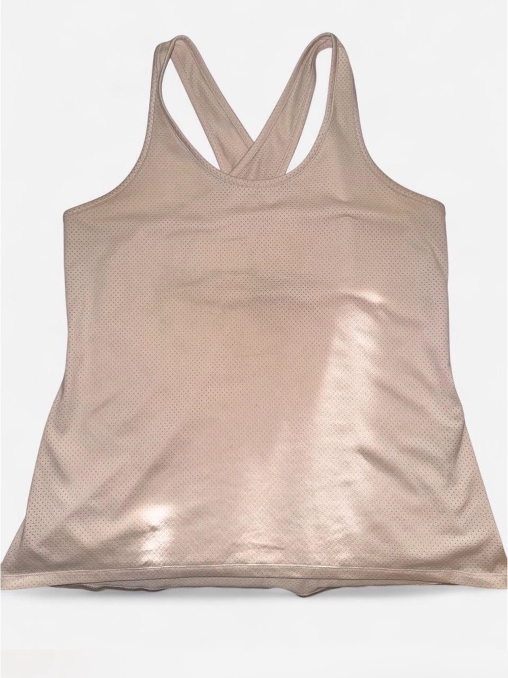 M Calia Light Pink Open Racerback Tank Top